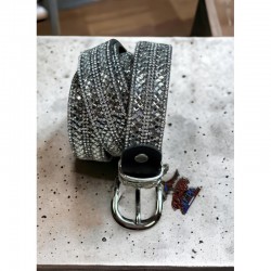 CEINTURE STRASS ROND ET CARRÉ